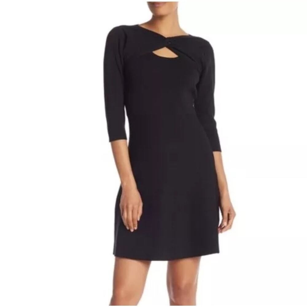 NWT Nanette Lepore Countryside Dreams Dress in Very Black Size S